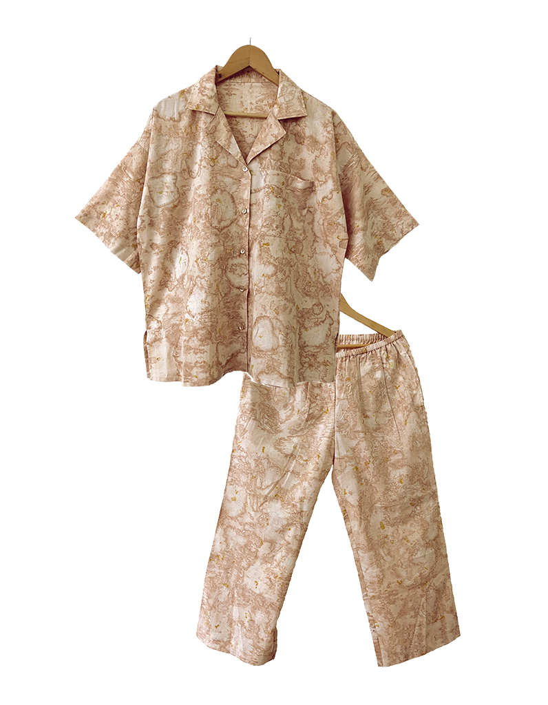 Pajama set for women in Organic Cotton. Slow Nature Organic