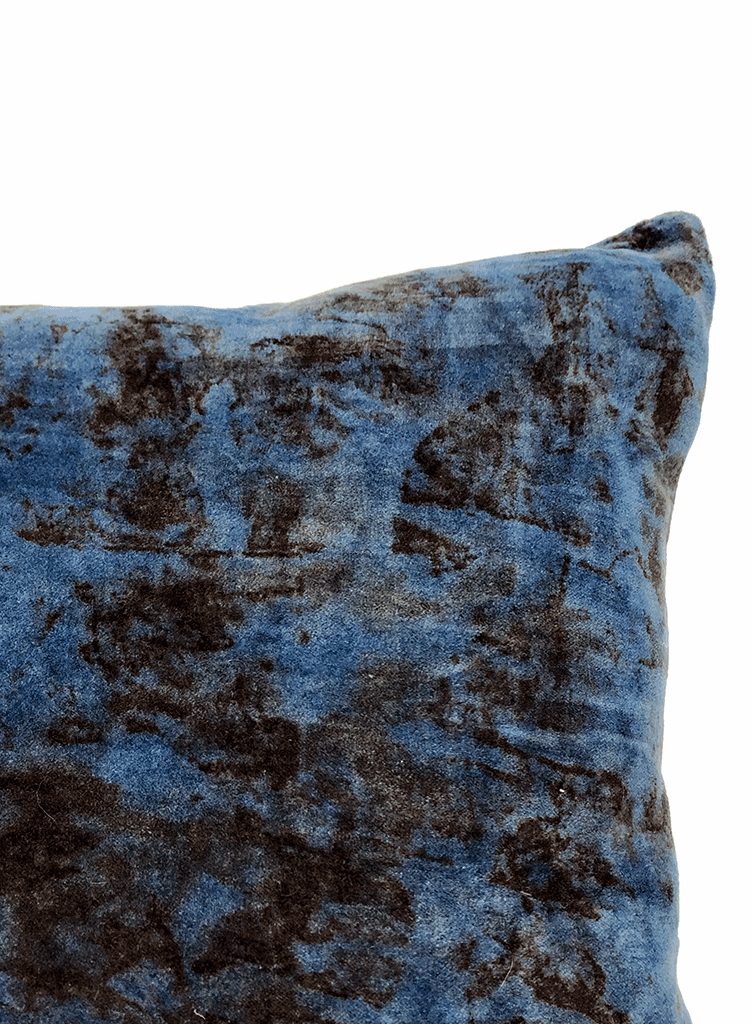 COTTON VELVET PILLOW | PETAL ECO PRINT | NATURAL DYE