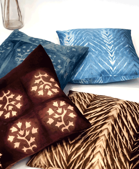 SILK PILLOW | SHIBORI NATURAL DYE