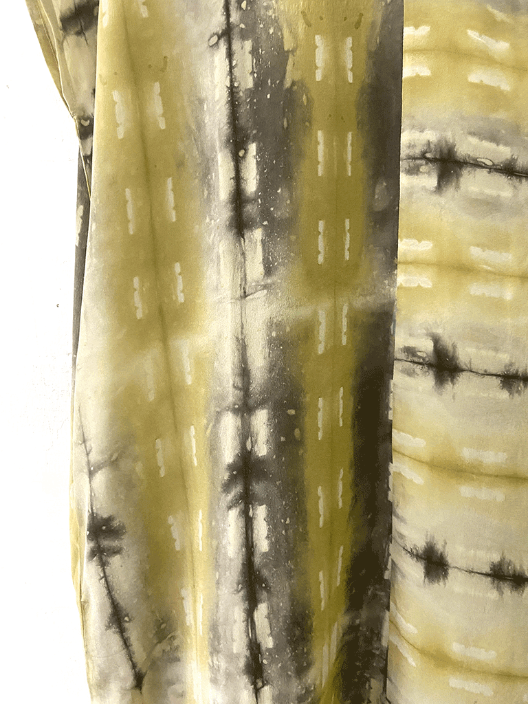 SILK CREPE SHIFT DRESS | SHIBORI | NATURAL DYE